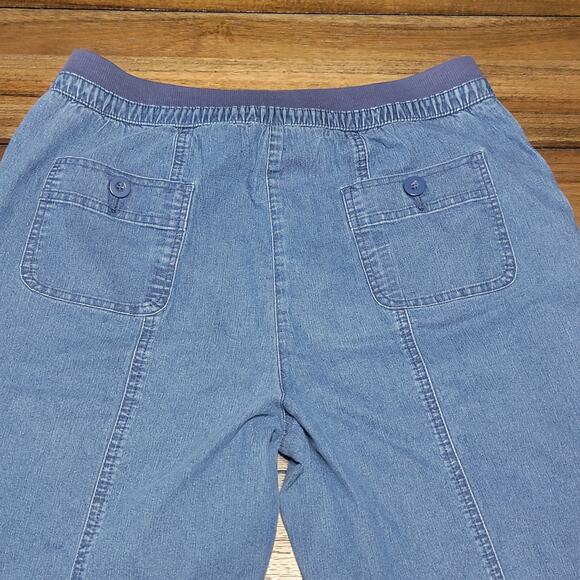 Allison Daley Denim Cargo Capris - Size 12 - Picture 4 of 6